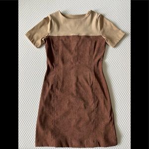 EUC soft faux suede dress